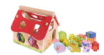 ECOTOYS Casuta din lemn si cuburi 2044 Ecotoys (ed-2044) Casuta pentru copii