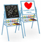 RicoKids Tabla educationala cu doua fete si accesorii Ricokids RK-800, 101 x 54 x 55 cm, Albastru (ed-EDI780001)