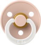 BIBS - Suzeta fosforescenta Colour Glow Latex, tetina rotunda, 18 luni +-Blush (300256C)