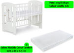 Klups Patut Klups Safari Giraffe Alb + Saltea Confort II 12