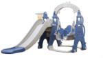 MyKids Tobogan MyKids cu leagan, cos de baschet Castel L-AFE03 Blue
