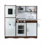 RicoKids Bucatarie retro din lemn pentru copii Ricokids 7833 - Alb (ed-EDI7833) Bucatarie copii