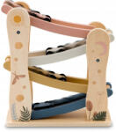 Nukido Rampa din lemn cu 4 masinute incluse, 25.5 x 9 x 30 cm, Nukido NK-855 (ed-EDI785500)