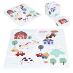 ECOTOYS Salteluta de joaca pentru copii 90.5 x 90.5 x 1 cm ECOEVA020 - Ferma (ed-EDIECOEVA020)