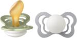 BIBS - Set 2 suzete Fosforescente Couture Glow Latex, tetina anatomica, 6 luni + (SETCOUTUREGLOWLATEX2)