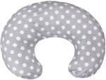 WOMAR Perna pentru gravide si alaptat COMFORT EXCLUSIVE 160 cm cu poliester Womar Zaffiro AN-PK-16CE (cv-AN-PK-16CE_Gri/Alb Buline)
