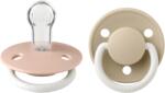 BIBS - Set 2 suzete Fosforescente De Lux GLOW Silicon, tetina rotunda, marime universala (SETDELUXSILGLOWUNIV)