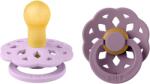BIBS - Set 2 suzete Boheme Latex, tetina rotunda, 0 luni +-Mauve/Violet Sky (230134)