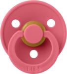 BIBS - Suzeta Colour Latex, tetina rotunda, 0 luni +-Coral (100262C)