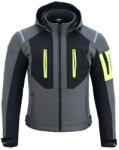 SM Racewear Geaca moto SM Racewear Lima Softshell - Material moale si rezistent la vant, Gluga detasabila, Ventilatie pe piept, Protectii CE (umeri coate spate) (GTL035-XXLNE)