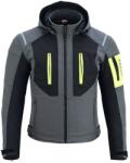 SM Racewear Geaca moto SM Racewear Lima Softshell - Material moale si rezistent la vant, Gluga detasabila, Ventilatie pe piept, Protectii CE (umeri coate spate) (GTL035-MNE)
