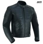 SM Racewear Geaca moto SM Racewear Blade - Piele naturala de bovina - Protectii CE (umeri coate spate) - Captuseala detasabila - Zone elastice - Fermoar conexiune pantaloni (GPB021-L)