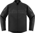 ICON Geaca moto textila Icon Hooligan Ultrabolt Negru - Barbati - Vara - Ventilata integral - Protectii CE , D3O pentru Coate, Umeri si Coloana (PE-GT-IHU05-BK-XL)