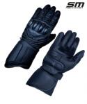 SM Racewear Manusi moto din piele naturala SM Racewear Blade Long - Barbati - Sport Touring - Cu protectii si ventilatie eficienta - Negru Rosu (MPB042-XLN)