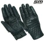 SM Racewear Manusi moto din piele naturala SM Racewear Rambler - Barbati - Urban Touring - Protectii CE - Negru (MPR047-M)