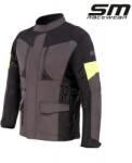 SM Racewear Geaca moto textila SM Racewear Highland II - Barbati - 4 Sezoane - Impermeabila si Ventilata - Protectii CE - Negru Gri Neon (GTH016-2-LNE)
