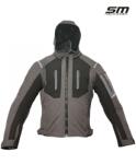 SM Racewear Geaca moto SM Racewear Lima Softshell - Material moale si rezistent la vant, Gluga detasabila, Ventilatie pe piept, Protectii CE (umeri coate spate) (GTL035-LG)