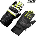 SM Racewear Manusi moto SM Racewear Riker - piele bovina dublata, protectii compozite extinse si sistem dublu de inchidere (MPR060-XXLN)