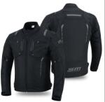 SM Racewear Geaca moto textila SM Racewear Master - Barbati - 4 Sezoane - Impermeabila si Ventilata - Protectii CE - Alb Negru (GTM003-MN)