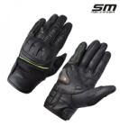 SM Racewear Manusi moto din piele naturala SM Racewear Blade Air - Barbati - Sport Touring - Cu protectii si ventilatie eficiente - Diverse culori (MPA012-XXLNE)