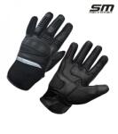 SM Racewear Manusi moto SM Racewear AirTech - piele naturala, panouri textile ventilate si protectii monturi-degete cu palma intarita (MPT058-M)