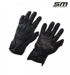 SM Racewear Manusi moto din piele naturala SM Racewear Blade - Barbati - Sport Touring - Cu protectii monturi, degete si antebrat - Aderenta excelenta - Negru (MPB013-S)
