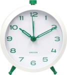 Karlsson Ceas deșteptător Button Retro, alb-verde (KA6143GR)
