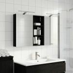 vidaXL Комплект шкафове за баня 3 бр. 110 x 10, 5 x 60, 5 см (3403721)