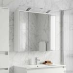 vidaXL Шкаф с огледало за баня Бяло 73, 5 x 16 x 62, 5 см (889175)