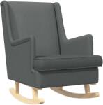 vidaXL Люлеещ се стол Тъмен сив 62 x 80 x 85 см текстил (42029963)