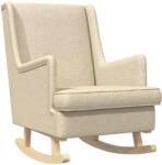 vidaXL Люлеещ се стол Крем 62 x 80 x 85 см текстил (42029968)