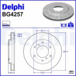 DELPHI Disc frana DELPHI BG4257 (BG4257) - fixbox