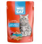 Wise Cat Hrana pentru pisici Wise Cat Plic cu Rata in Jeleu 100 Gr