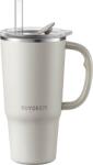 Buydeem Thermo Mug With Straw 700 ml, model DS57, color Oat White DS57-OW (DS57-OW)
