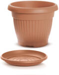 Prosperplast Virágcserép Alátéttel Terrakotta Dce30, Pod25-R624 - 300X235 mm