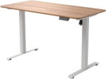 Antares Електрическо бюро Antares - KENTO, 120 x 60, светъл орех/бяло (KENTO-WHITE/LIGHT WALNUT) - ozone