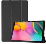 Gigapack Samsung Tab A 10.1 LTE (2019) GIGAPACK Tok álló, bőr hatású aktív FLIP, asztali tartó, FEKETE (GP-87269) (GP-87269)