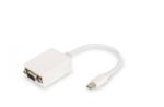 ASSMANN Cablul adaptor DisplayPort, mini DP - HD15M/F, 0, 15 m, DP 1.1a, CE, alb (DB-340407-001-W)
