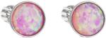 Evolution Group 11001.3 szintetikus opál, Swarovski kristályokkal, (Ag, 925/1000, 1 g, rózsaszín)