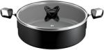 Tefal Cratita cu capac Tefal Excellence, 28 cm, 5.2L, inductie, invelis antiaderent, indicator Thermo-Signal, aluminiu, Negru (3168430376595)