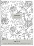 Shkolyaryk Publishing House Spirálfüzet, A4+, kockás, 80 lap, SHKOLYARYK "Vintage flowers", vegyes (SB806700K) - tutitinta