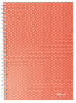 Esselte Spirálfüzet, A5, kockás, 80 lap, ESSELTE "Colour'Breeze", korall (E628468)