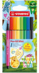 STABILO Filctoll készlet, 1 mm, STABILO "Pen 68 Mini Animal Vibes", 8 különböző szín (TST668807) - tutitinta