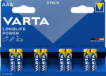 VARTA Elem, AAA mikro, 8 db, VARTA "Longlife Power (VEHEAAA8) - tutitinta
