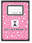 ICO Füzet, tűzött, A5, lecke, 34 lap, ICO "Cats-dots (TICSULFCD)