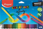 Maped Színes ceruza készlet, háromszögletű, MAPED "Color'Peps INFINITY", 24 különböző szín (IMA861601)
