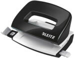 Leitz Lyukasztó, kétlyukú, 10 lap, fém, mini, LEITZ "Nexxt Wow", fekete (E50601095) - tutitinta