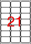 APLI Etikett, univerzális, 63, 5x38, 1 mm, kerekített sarkú, APLI, 2100 etikett/csomag (LCA2414) - tutitinta