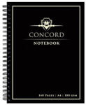 Concord Spirálfüzet, A4, vonalas, 70 lap, CONCORD, fekete (PUCO8956)