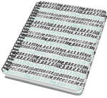 Sigel Spirálfüzet, 162x215 mm, pontrácsos, 60 lap, keményfedeles, SIGEL "Jolie", Curly Mint (SIJN622)